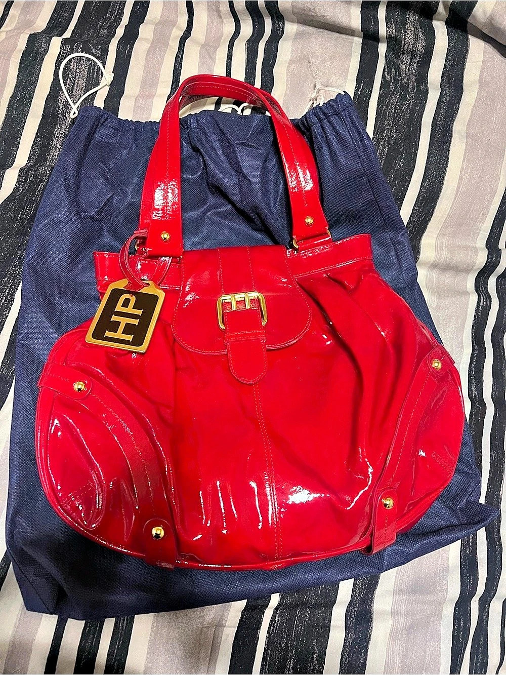 Dooney & Bourke Limited Edition Hayden Panettiere Red Patent Tote Bag Hayden